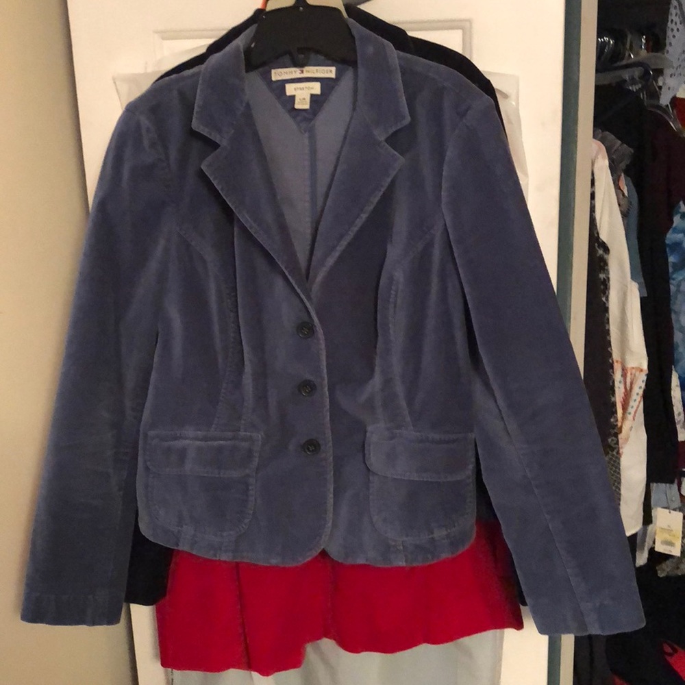 Tommy Hilfiger size Large velvet jacket womens